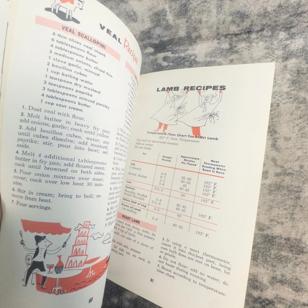 Vtg Cutco Cook Book World's Finest Cutlery Retro Mid-Century Kitchen 1950s